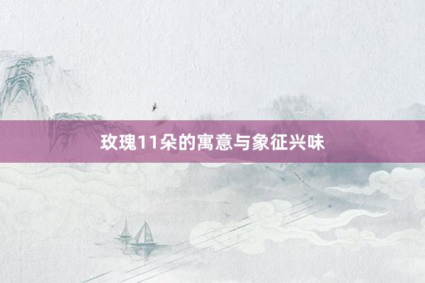 玫瑰11朵的寓意与象征兴味